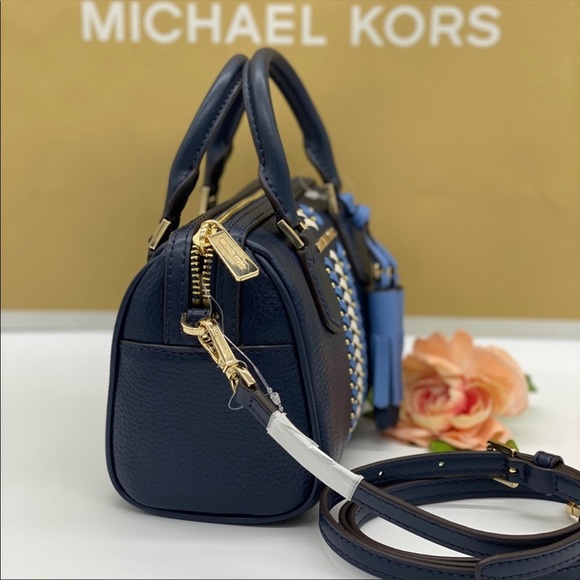 MICHAEL KORS BEDFORD XS DUFFLE XBODY NAVY MULTI - Picture 9 of 15